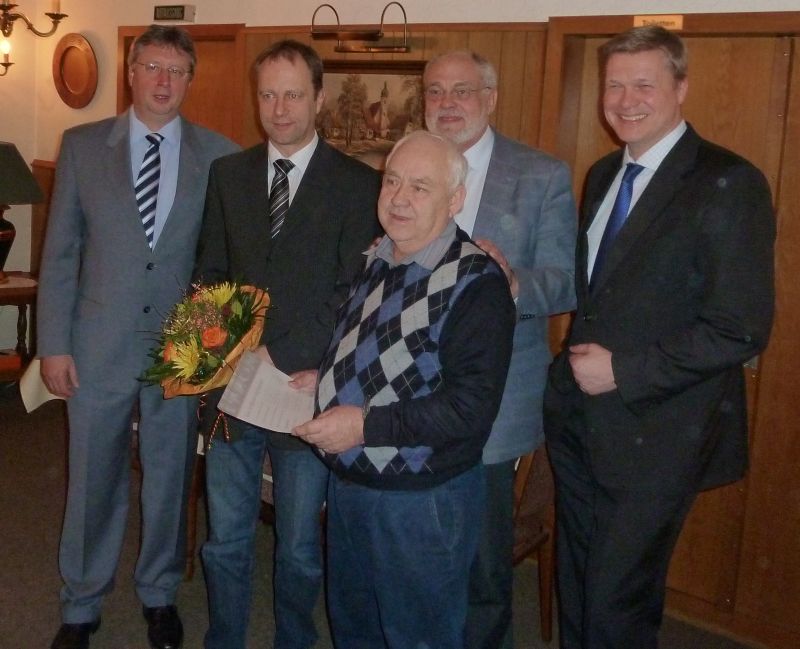 Hinten: Frank Vehoff, Thorsten Krettek, Rainer Hajek, Ulf Thiele; vorne: Gerd Eilers